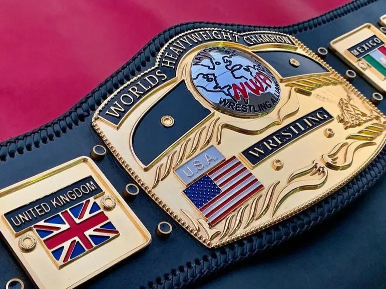 24K 3D Gold NWA Premium Domed Globe CNC Championship Belt