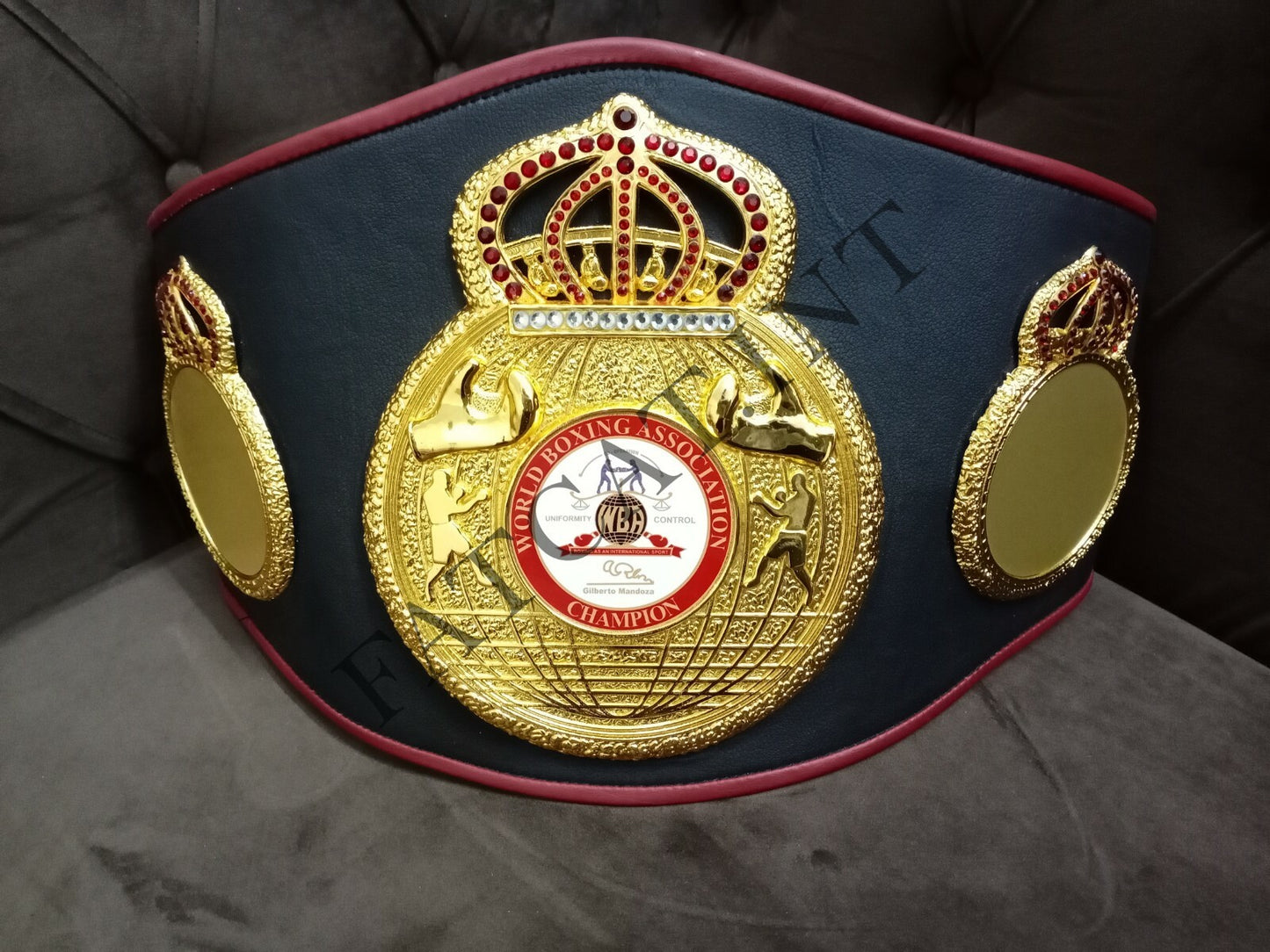 WBA Boxing Championship Title Belts Adult Size 3D