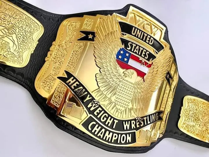 24K 3D CNC Gold WCW US Heavyweight Championship Belt