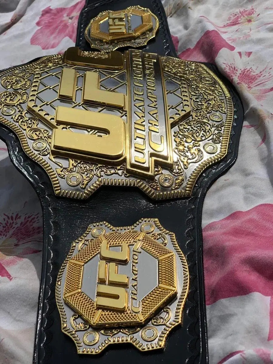 24K 3D Gold UFC Triple Stack CNC Championship Belt