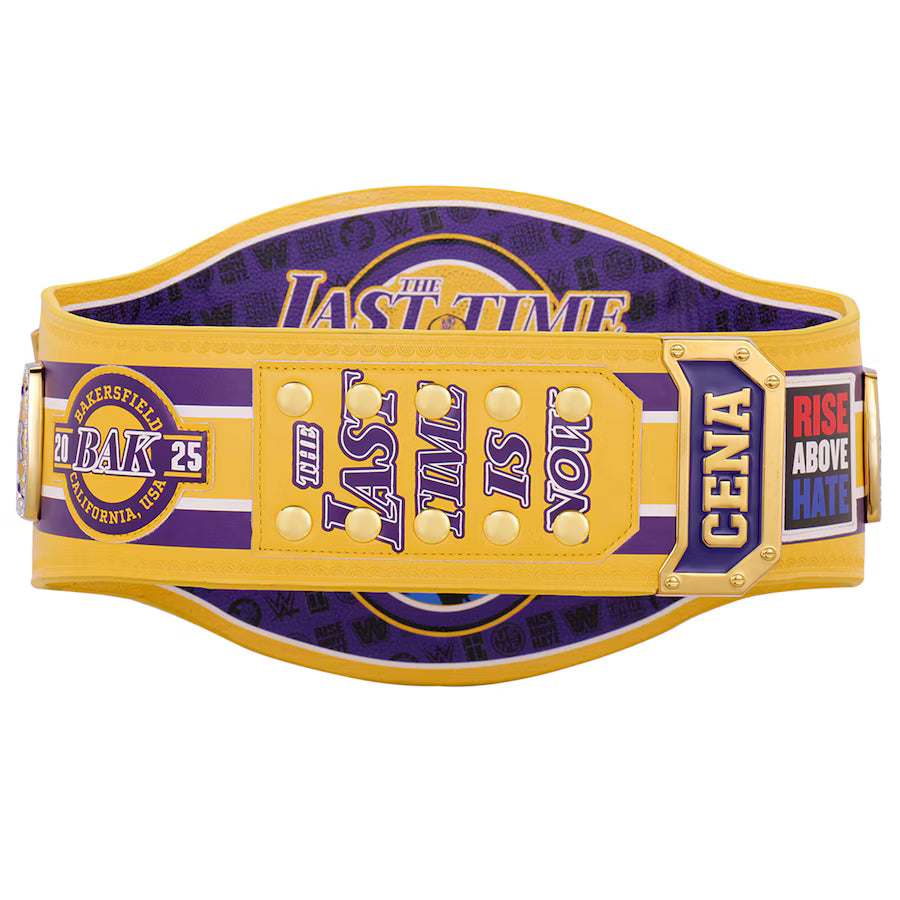 John Cena Farewell Tour 2025 Bakersfield Spinner Championship Replica Title Belt