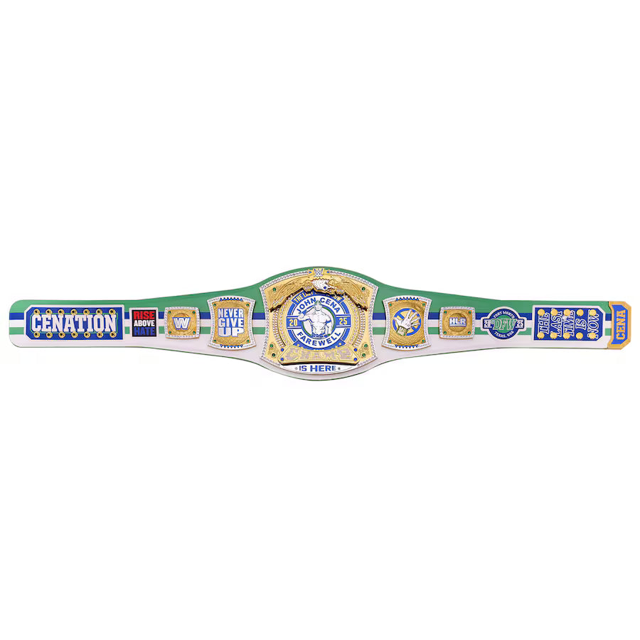 John Cena Farewell Tour 2025 Dallas Spinner Championship Replica Title Belt
