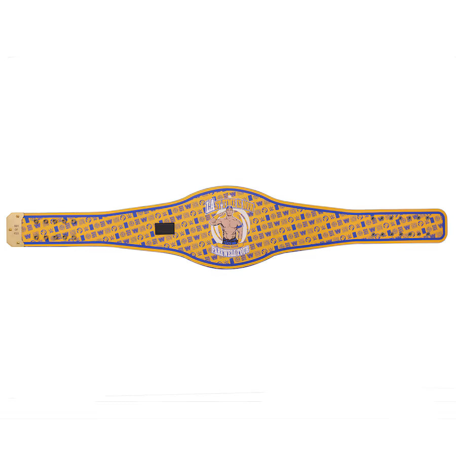 John Cena Farewell Tour 2025 Money In The Bank Los Angeles Spinner Championship Replica Title Belt