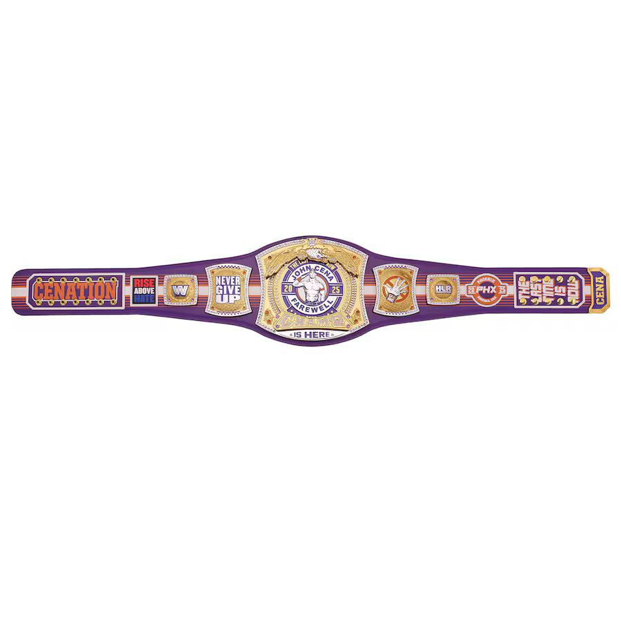 John Cena Farewell Tour 2025 Phoenix Spinner Championship Replica Title Belt