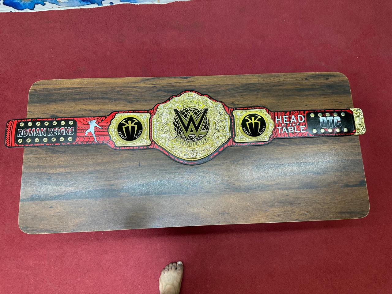 Roman Reign Custom World Heavyweight Championship Replica Belt