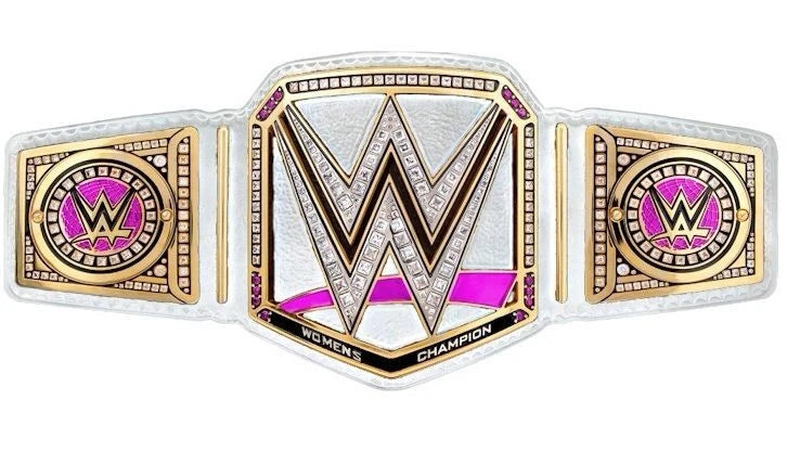 Women's Championship Belt White Pink Replica Title Belt