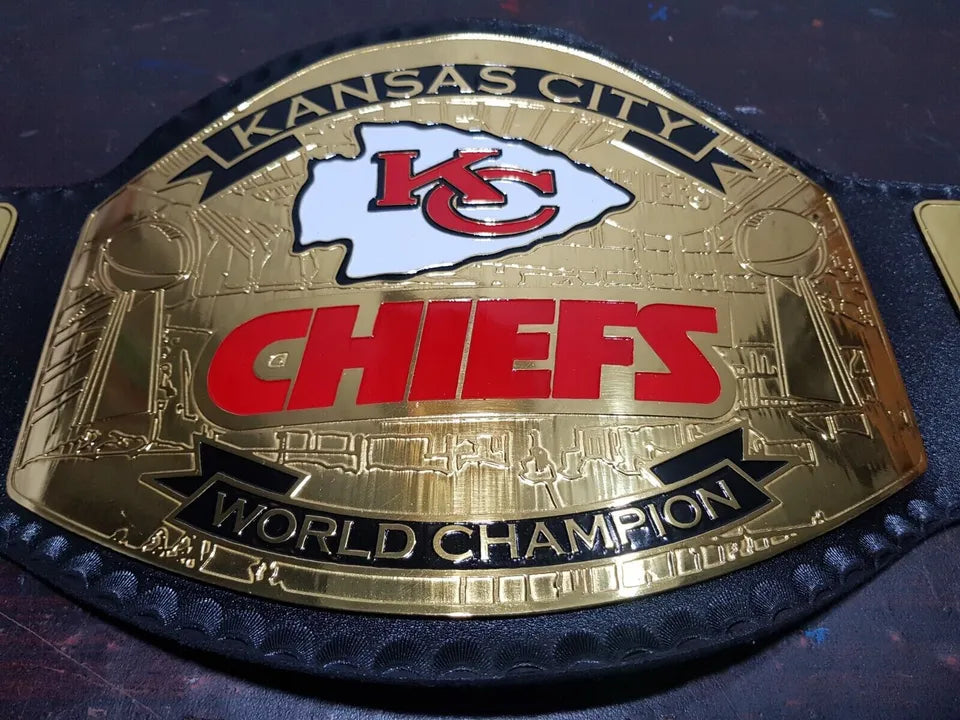 KC KANSAS CITY CHIEFS Super Bowl Replica Title Wrestling BELT 