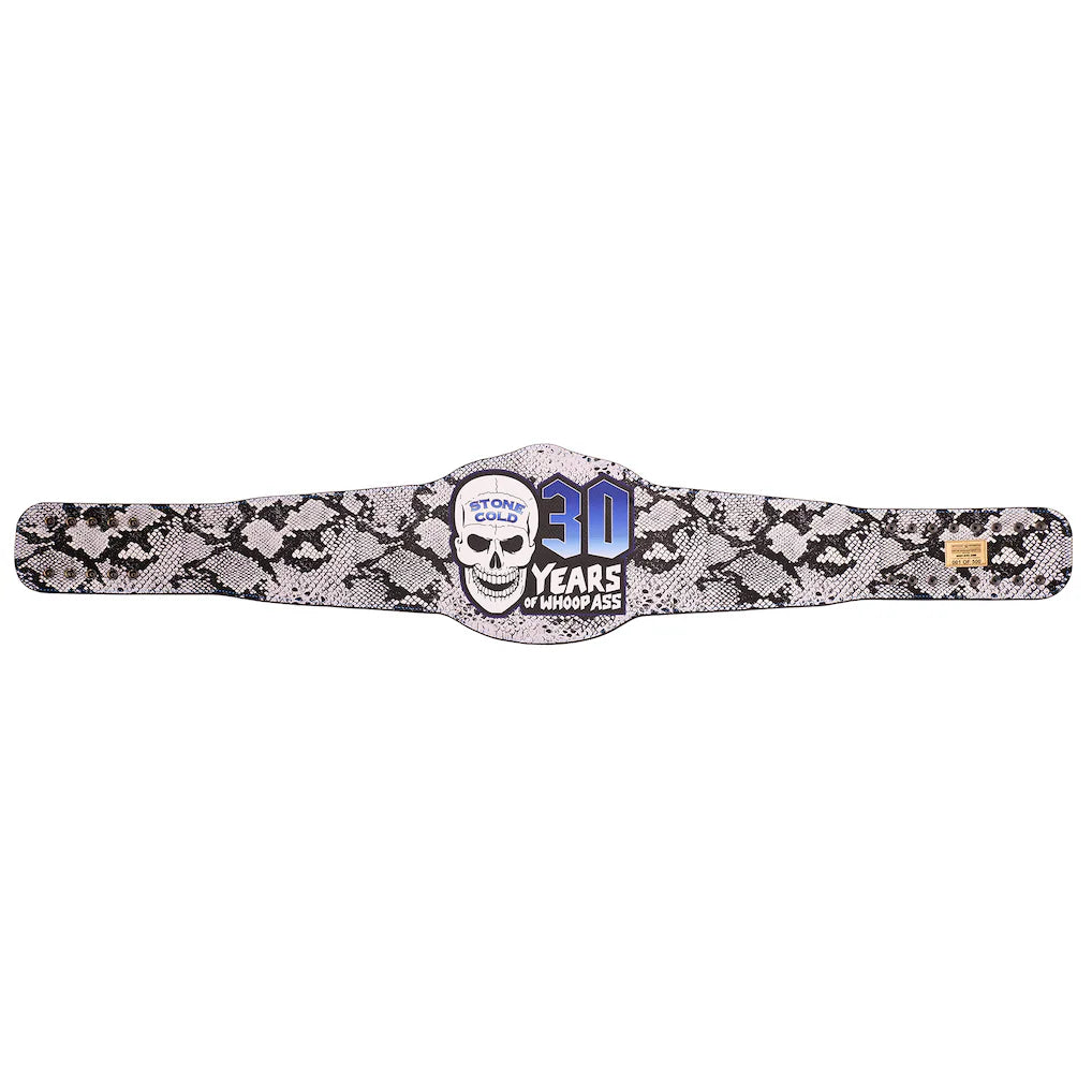 Stone Cold Steve Austin Limited Edition 30 Years Signature Series Title Bel
