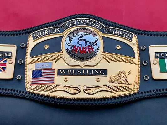 24K 3D Gold NWA Premium Domed Globe CNC Championship Belt