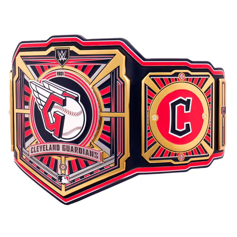 Cleveland Guardians Legacy Replica Wrestling Title Belt