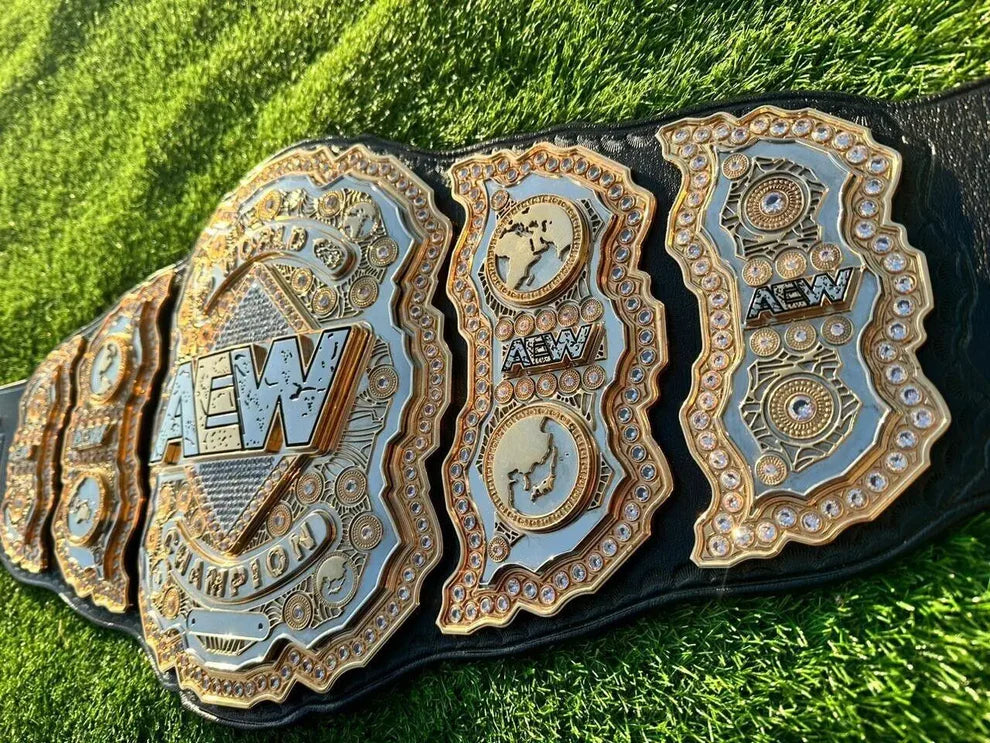 24K CNC 3D Gold AEW Heavyweight Championship Belt