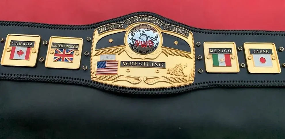 24K 3D Gold NWA Premium Domed Globe CNC Championship Belt