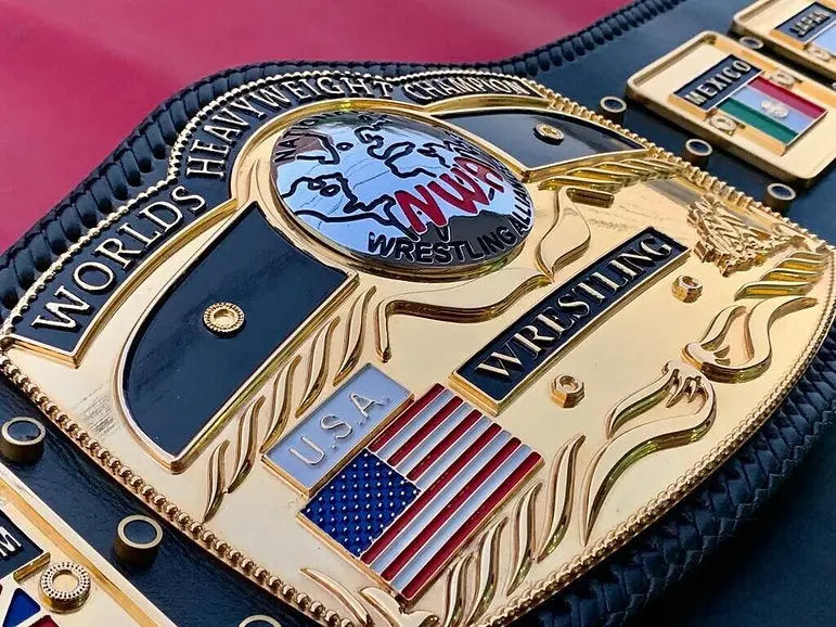 24K 3D Gold NWA Premium Domed Globe CNC Championship Belt