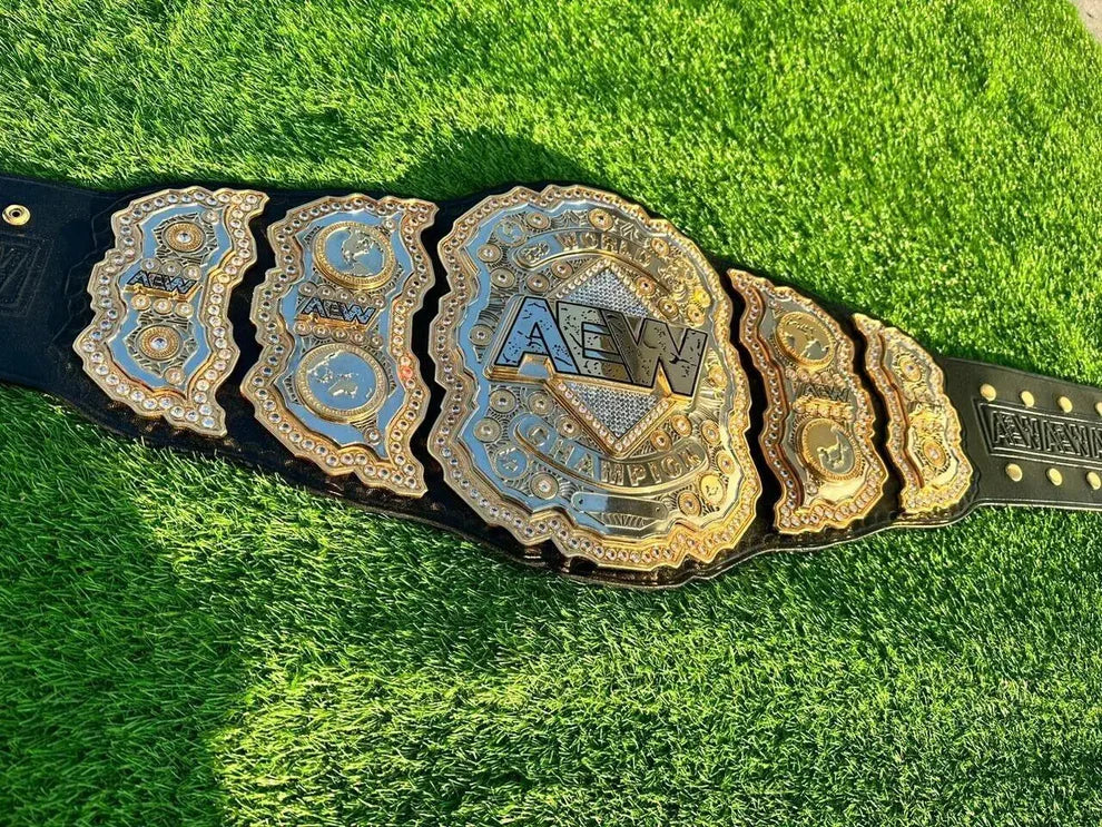 24K CNC 3D Gold AEW Heavyweight Championship Belt