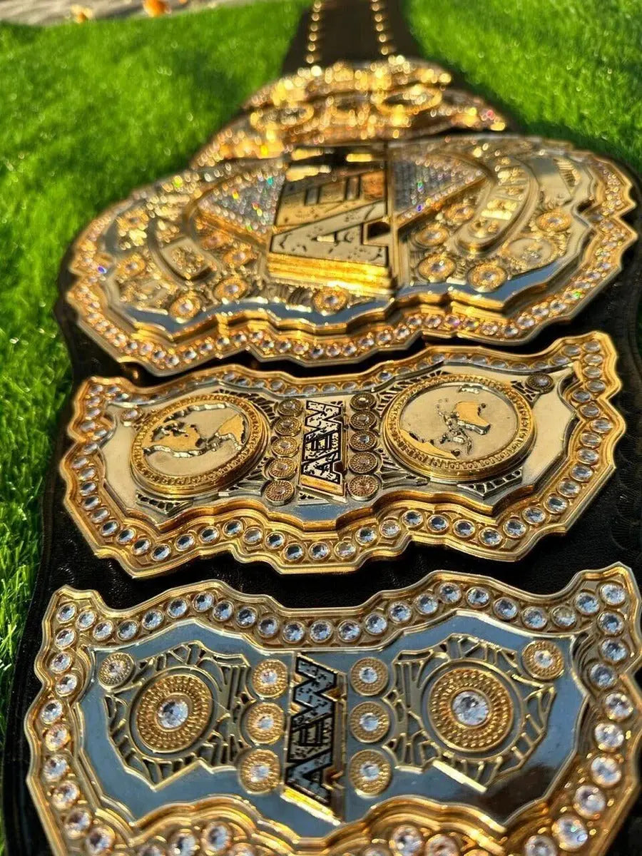 24K CNC 3D Gold AEW Heavyweight Championship Belt