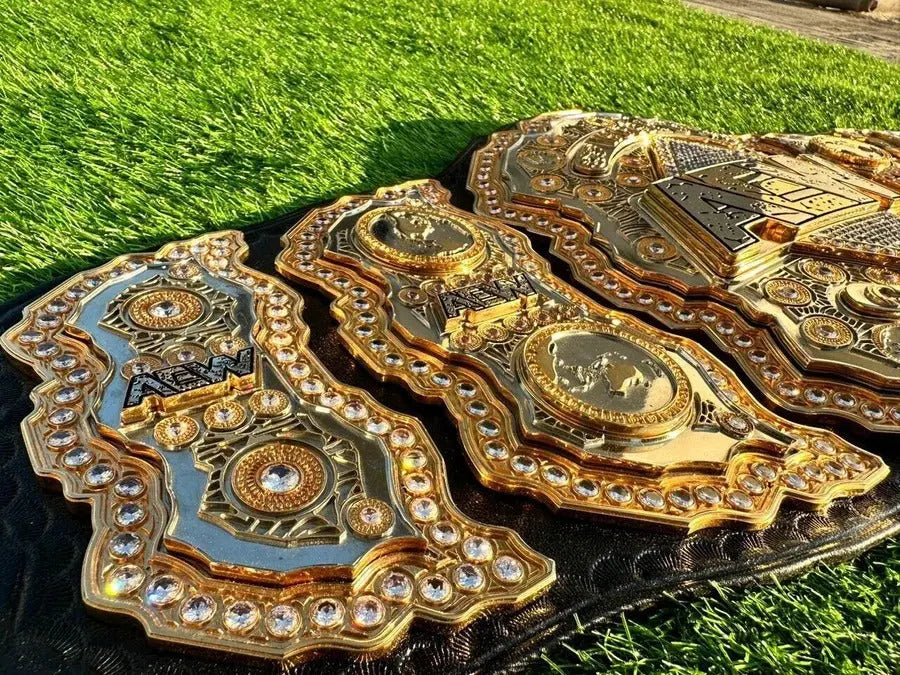 24K CNC 3D Gold AEW Heavyweight Championship Belt