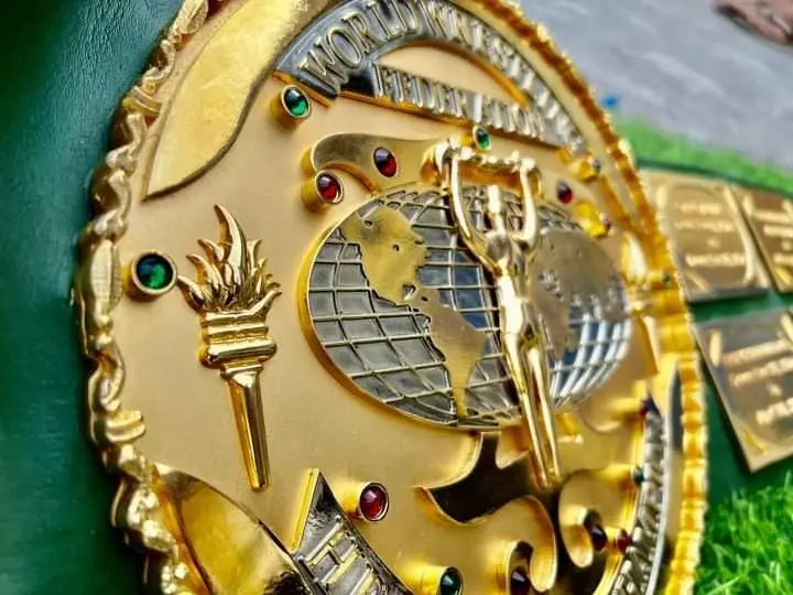 24K Gold WWF Big Green 3D CNC Championship Belt