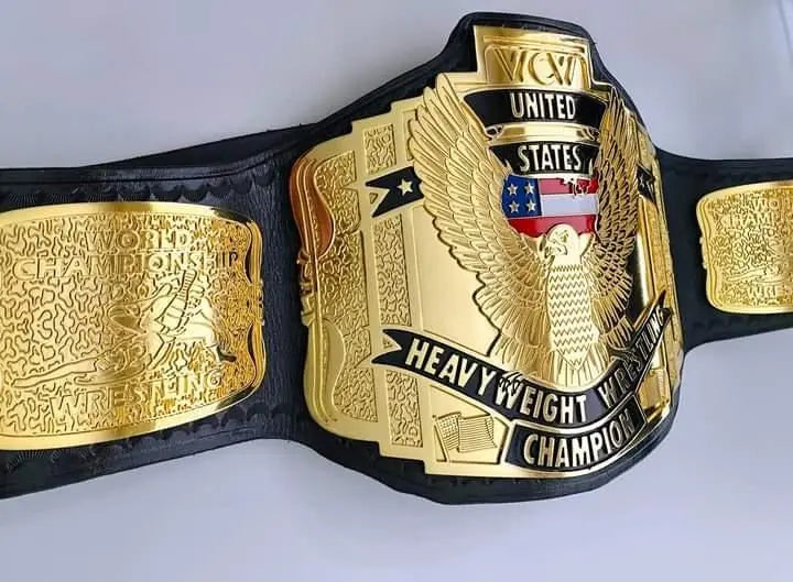 24K 3D CNC Gold WCW US Heavyweight Championship Belt