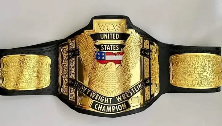 24K 3D CNC Gold WCW US Heavyweight Championship Belt