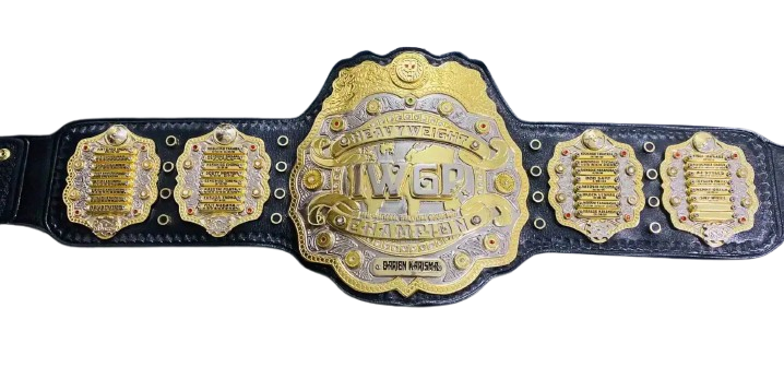 IWGP Heavyweight Championship Title - Top Quality 3D Wrestling Belt in Brass
