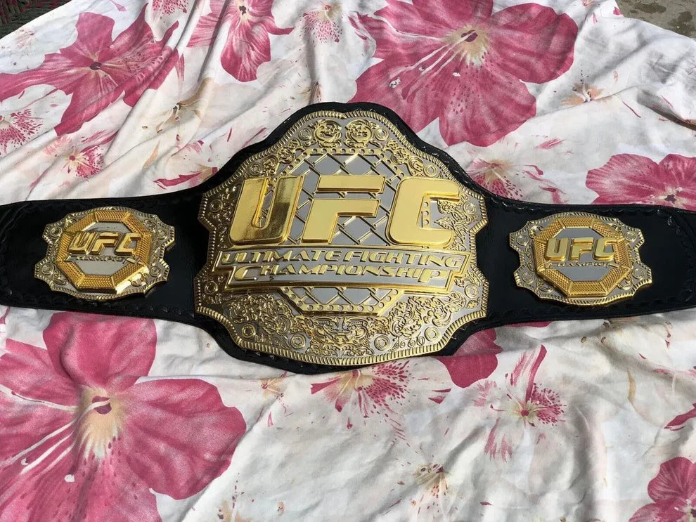 24K 3D Gold UFC Triple Stack CNC Championship Belt