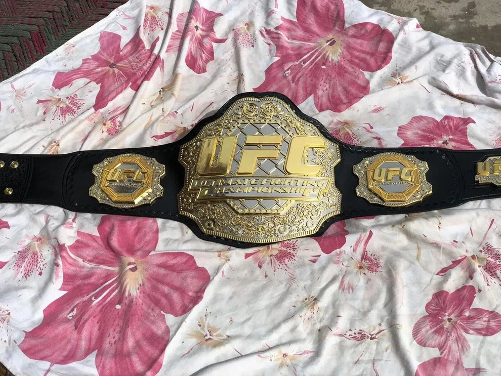 24K 3D Gold UFC Triple Stack CNC Championship Belt