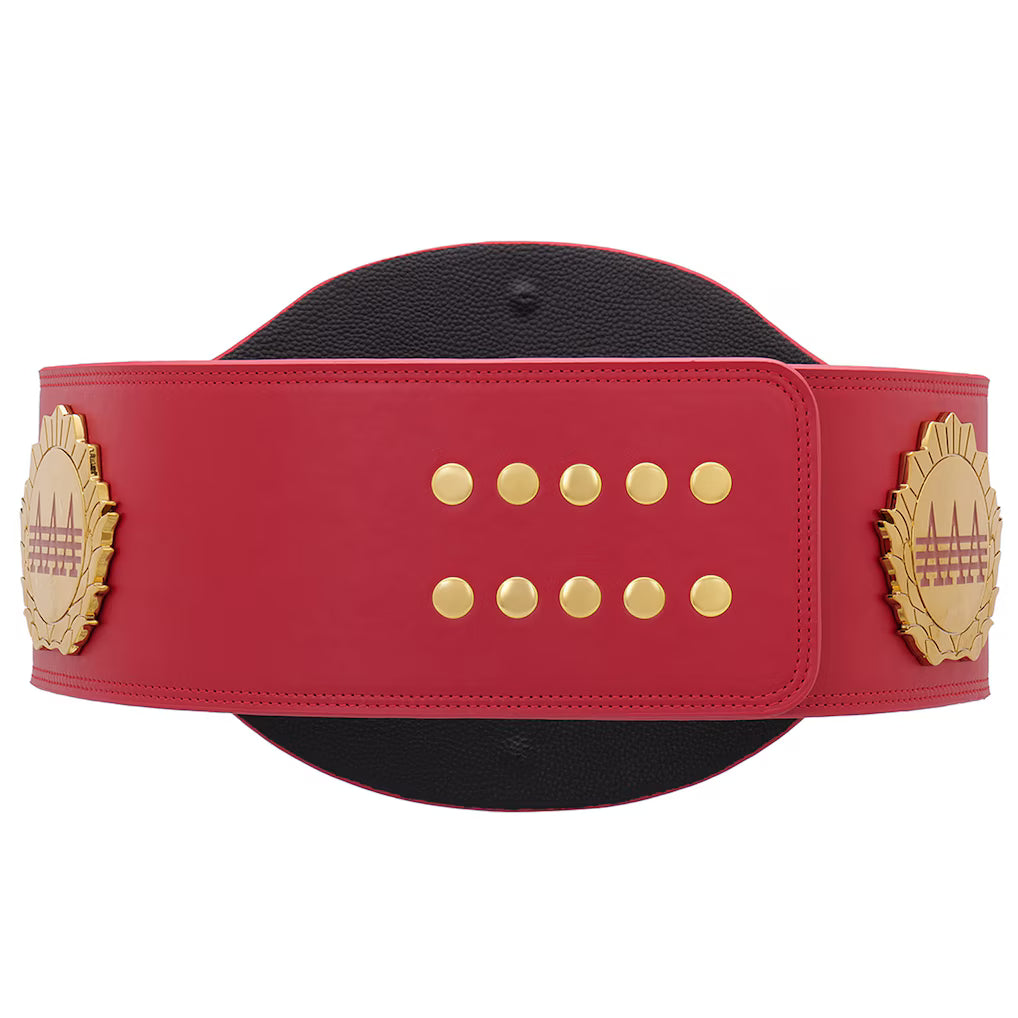AAA World Mixed Tag Team Championship Red Replica Title Belt