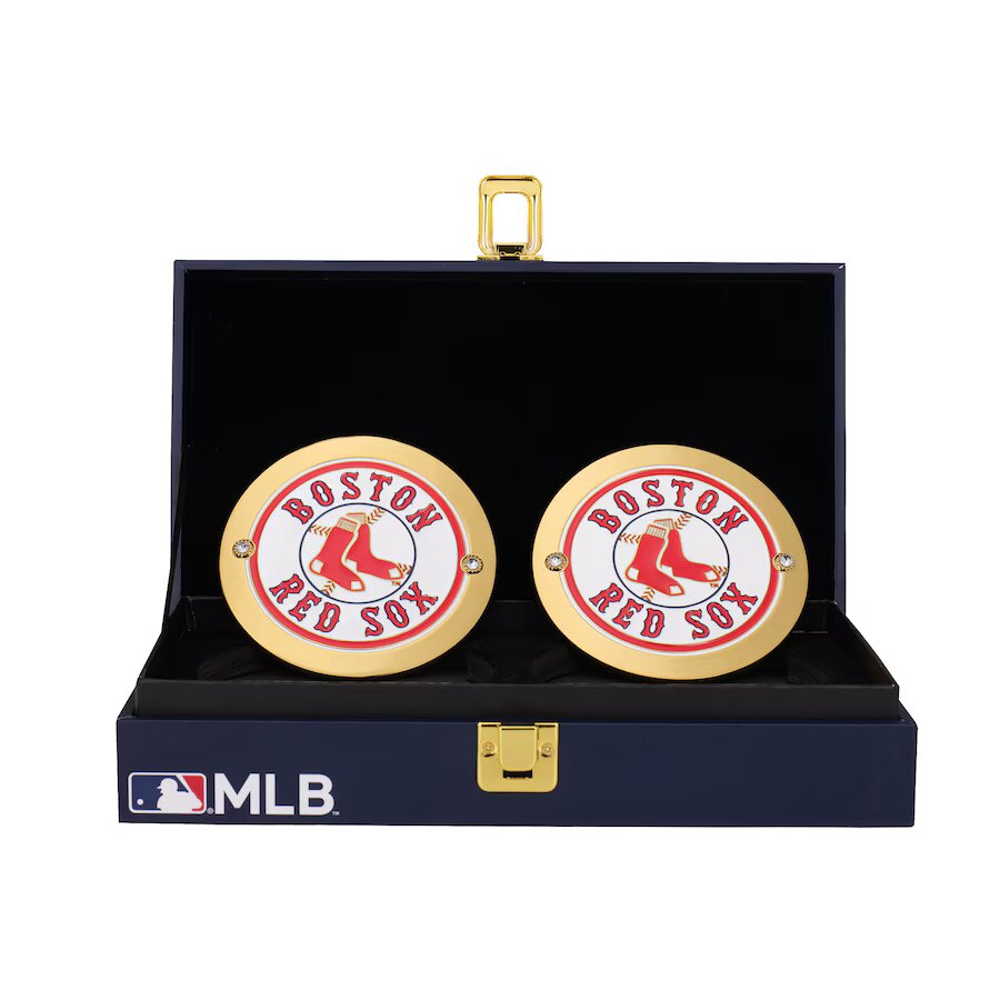 NEW Boston Red Sox Championship Replica Side Plate Box Set