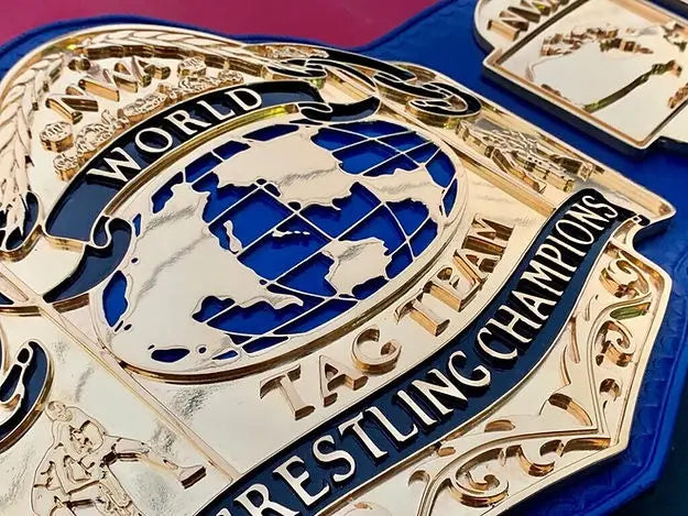 24K CNC Gold NWA Tag Team Heavyweight Championship Belt