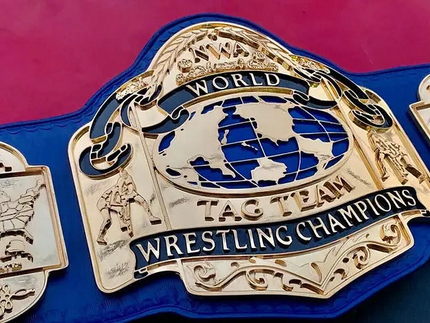 24K CNC Gold NWA Tag Team Heavyweight Championship Belt