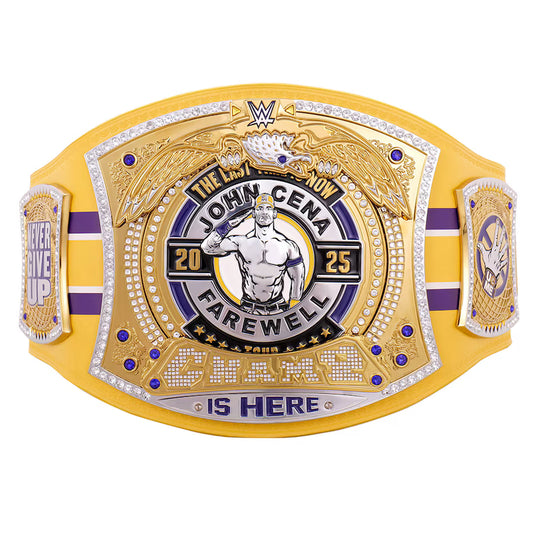 John Cena Farewell Tour 2025 Bakersfield Spinner Championship Replica Title Belt