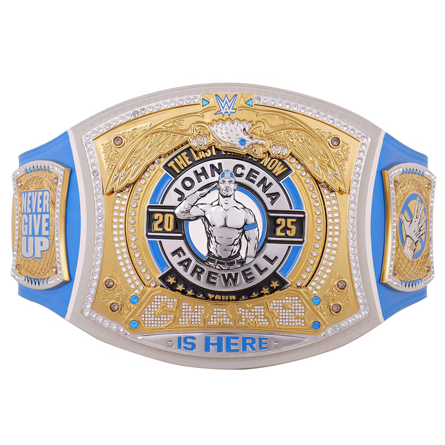 John Cena Farewell Tour 2025 Grand Rapids Spinner Championship Replica Title Belt