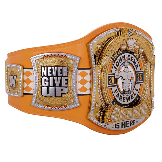 John Cena Farewell Tour 2025 Knoxville Spinner Championship Replica Title Belt