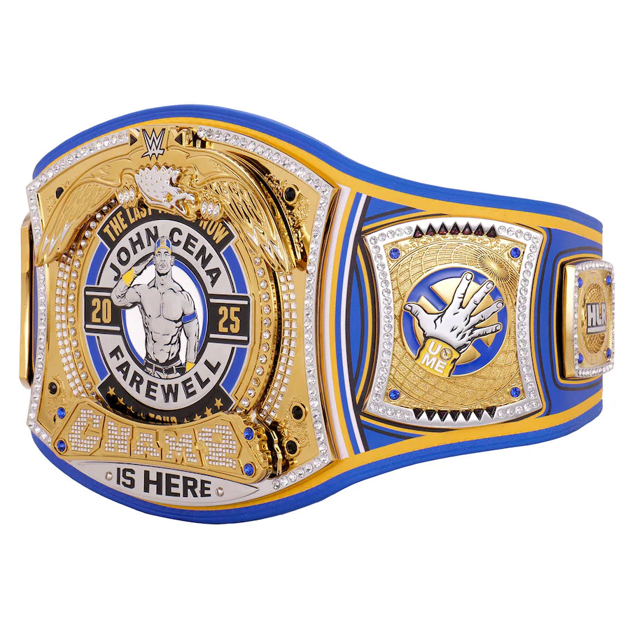 John Cena Farewell Tour 2025 Money In The Bank Los Angeles Spinner Championship Replica Title Belt