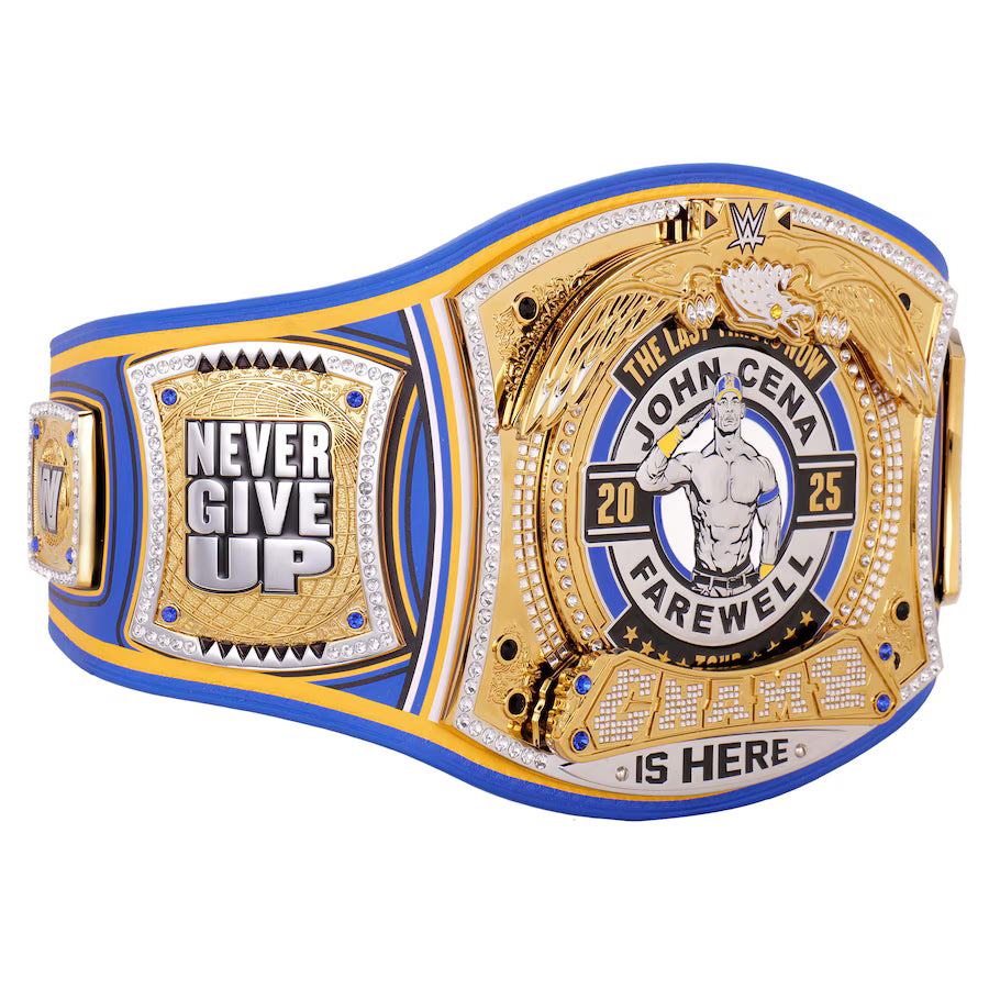 John Cena Farewell Tour 2025 Money In The Bank Los Angeles Spinner Championship Replica Title Belt