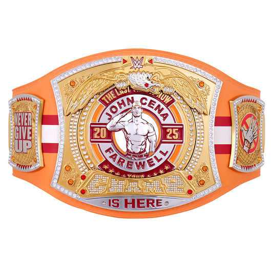 John Cena Farewell Tour 2025 Tampa Spinner Championship Replica Title Belt
