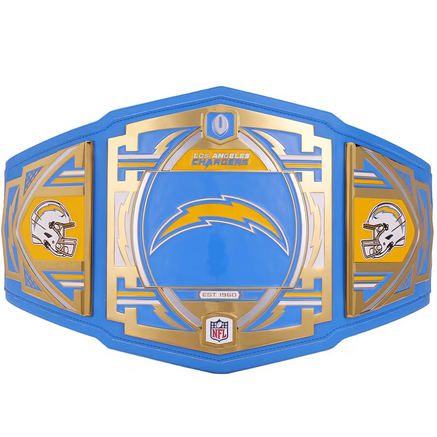 New Los Angeles Chargers Legacy Replica Title Belt