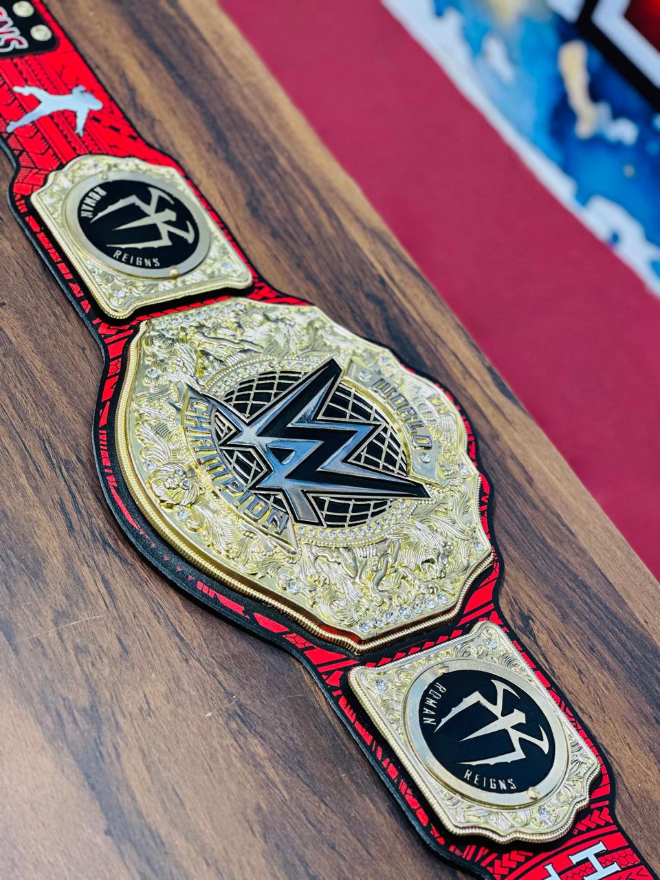 Roman Reign Custom World Heavyweight Championship Replica Belt