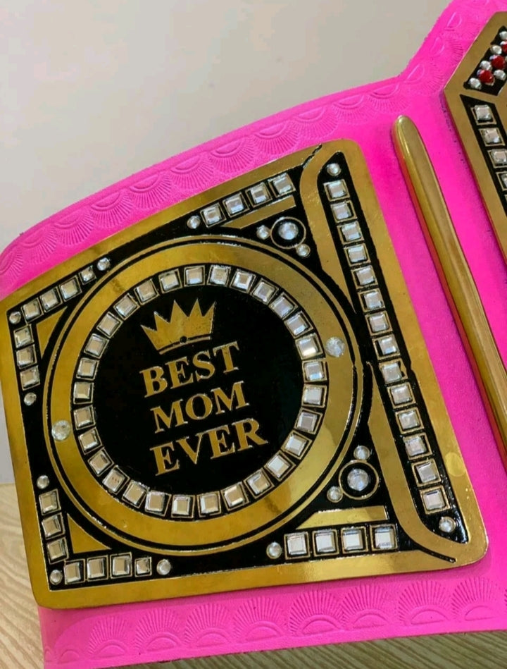 Worlds Greatest Mom Championship Replica Title Belt