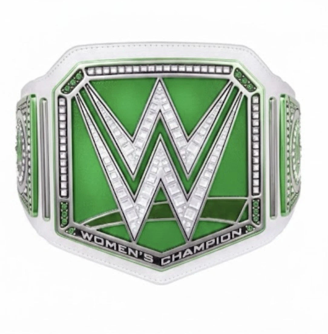 Custom Women Green World Championship Title Belt