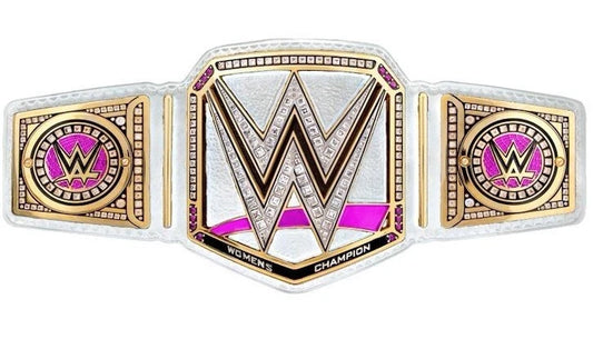 Women's Championship Belt White Pink Replica Title Belt