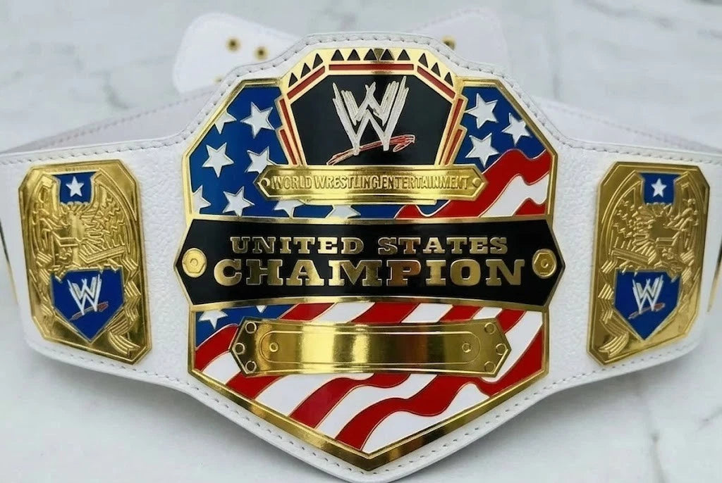 United State White Championship Wrestling Replica Title Belt