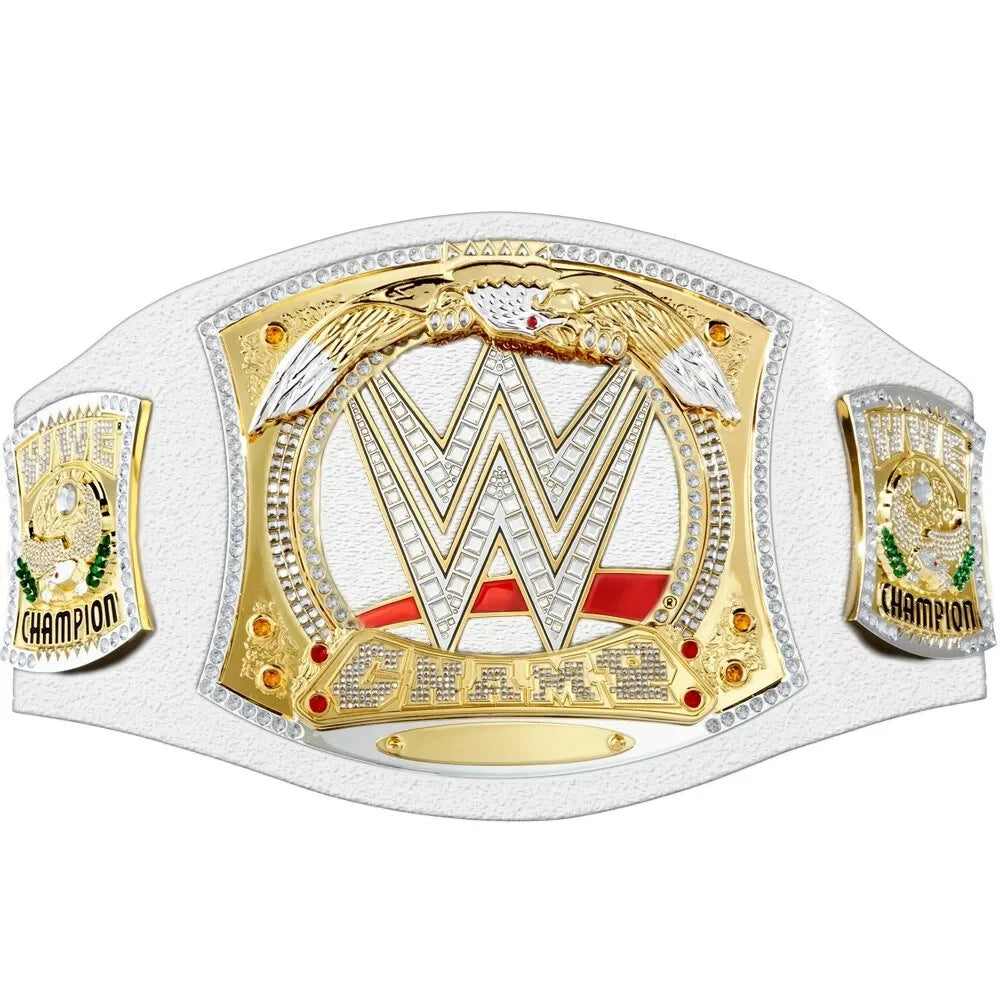 White Spinner Championship Replica Wrestling Adult Belt