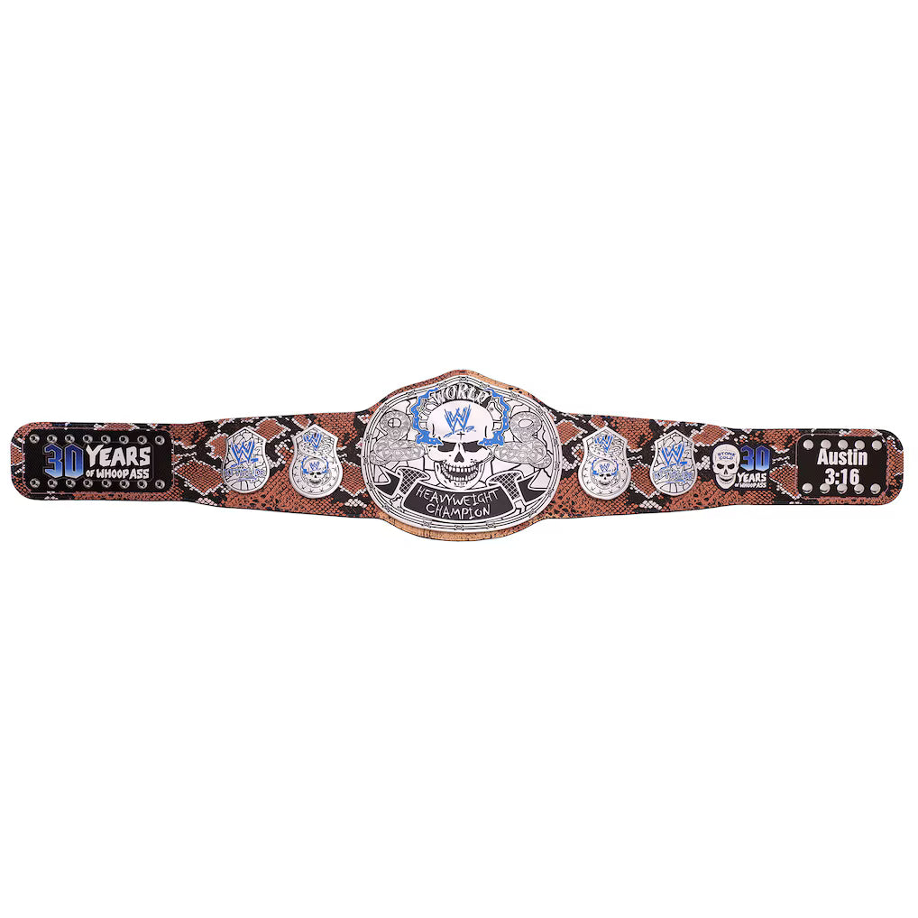 Stone Cold Steve Austin Limited Edition 30 Years Signature Series Title Bel