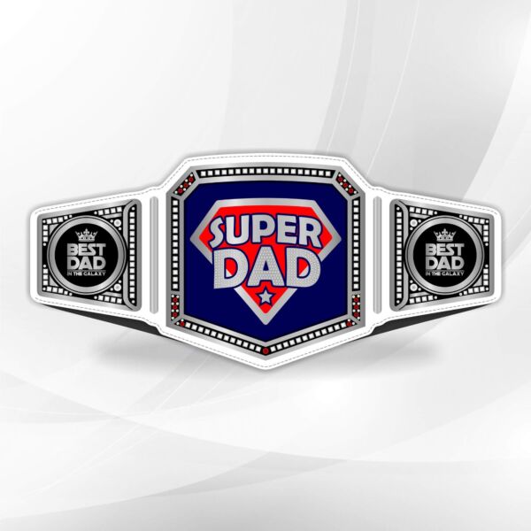Super Dad Championship Belt Fathers Day Gift