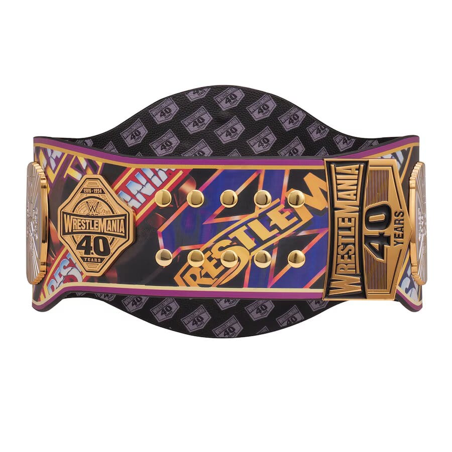 Winged Eagle 40 Years Of WrestleMania Replica Title Belt